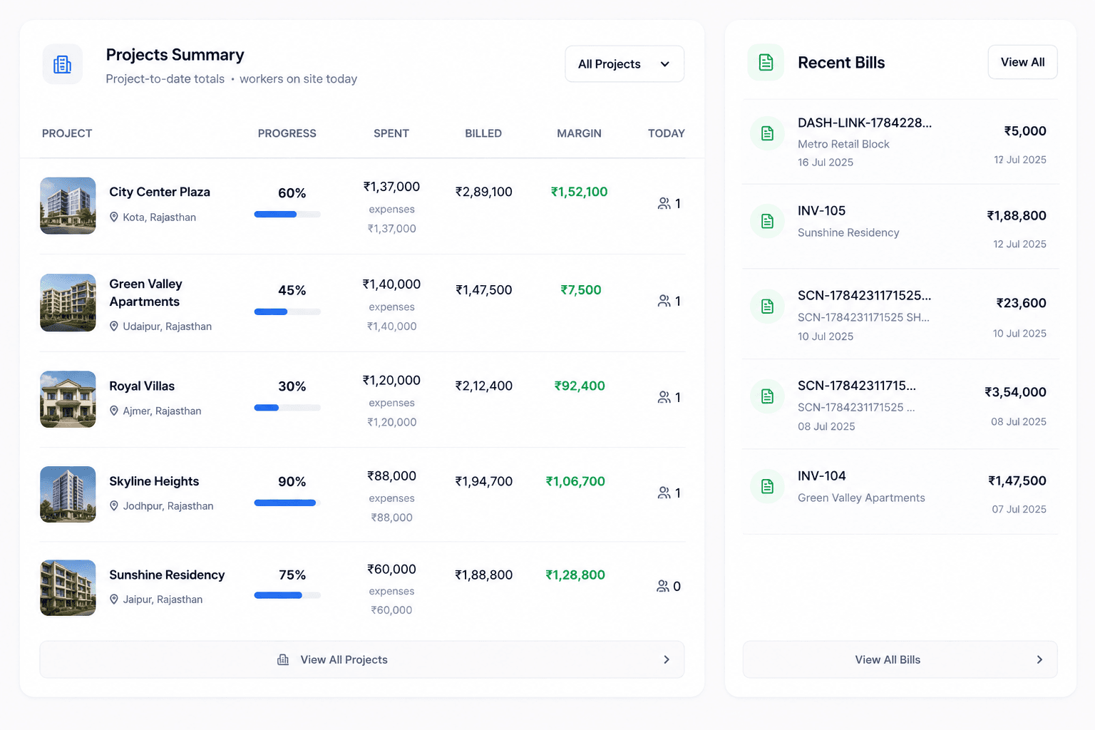 Construction AI ERP screenshot 4