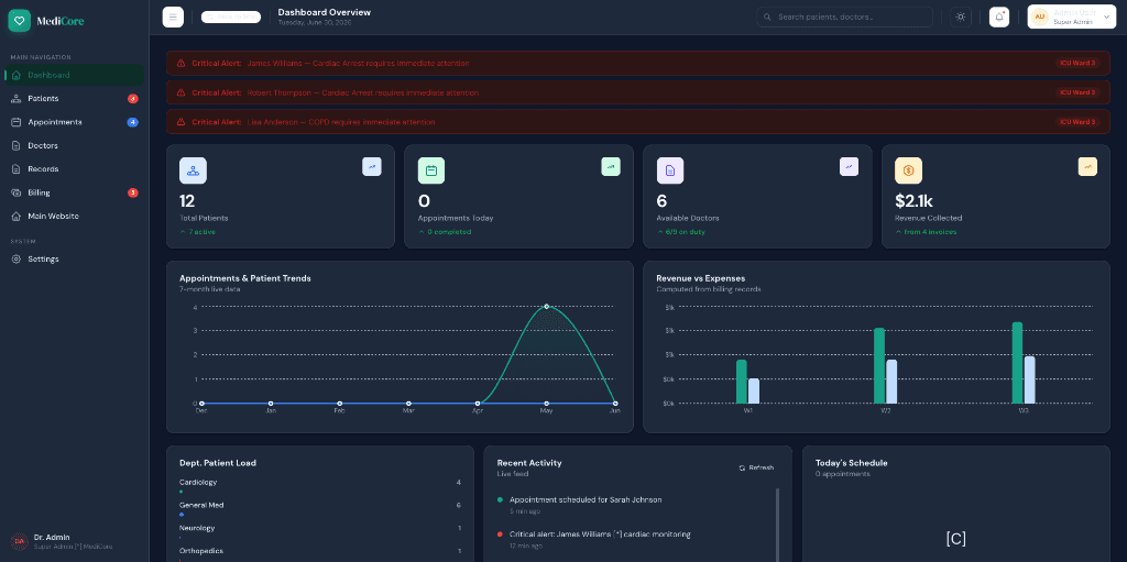 Hospital HRMS screenshot 5