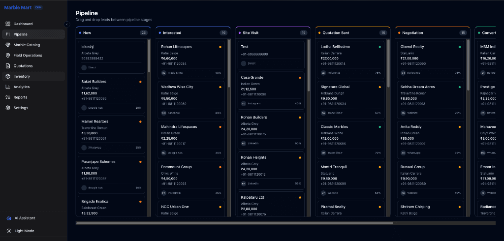 MarbleMart CRM screenshot 3