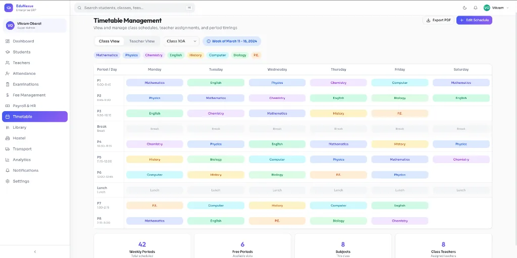 EduNexus screen 3