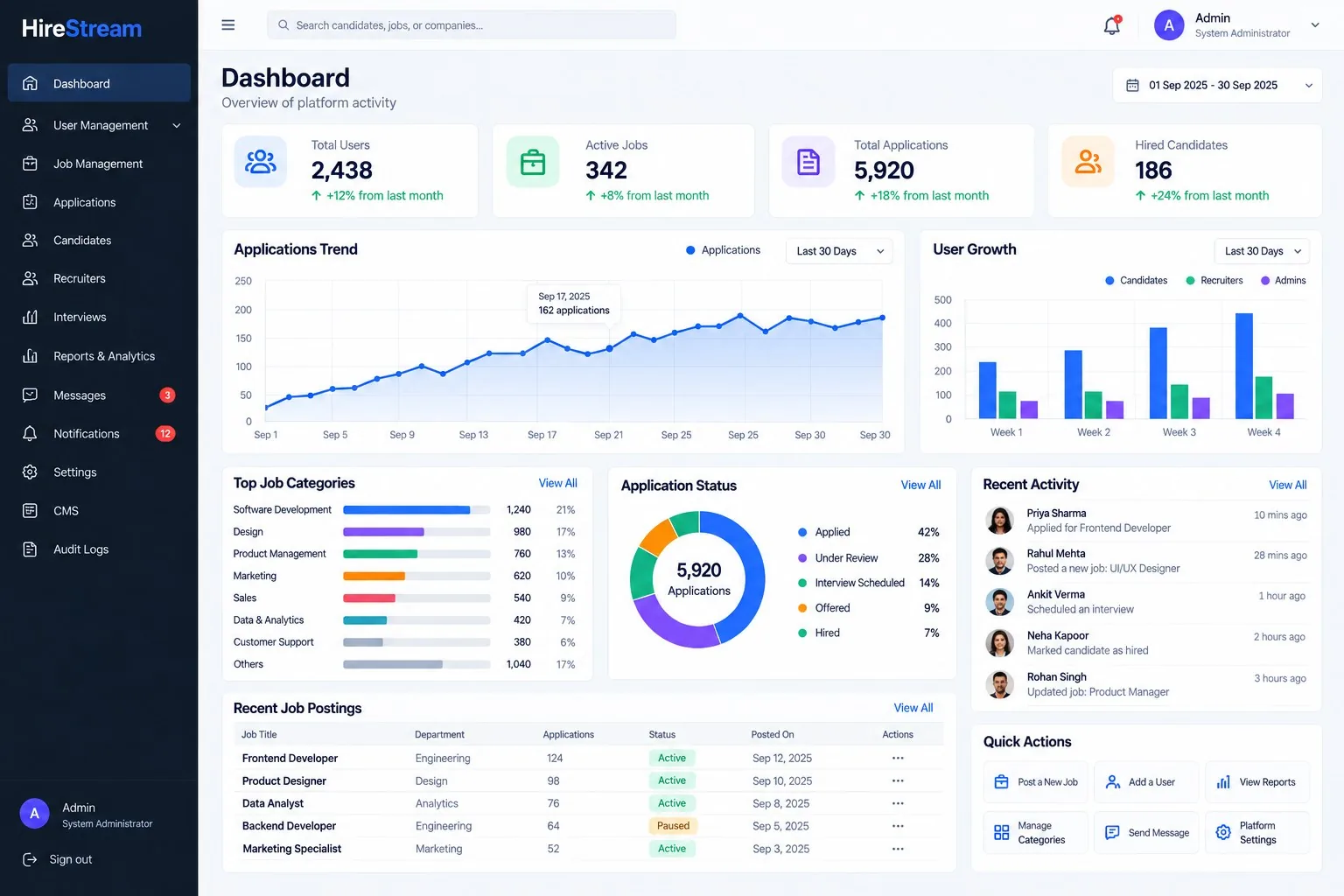 HireStream screen 5