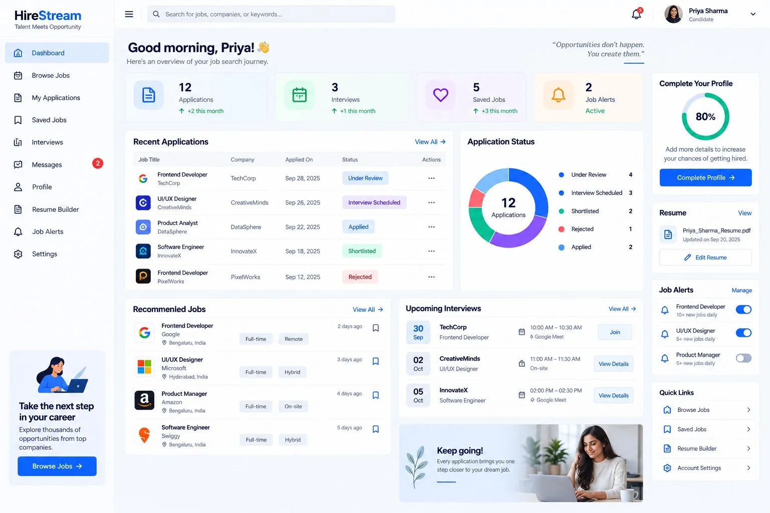 HireStream screen 4