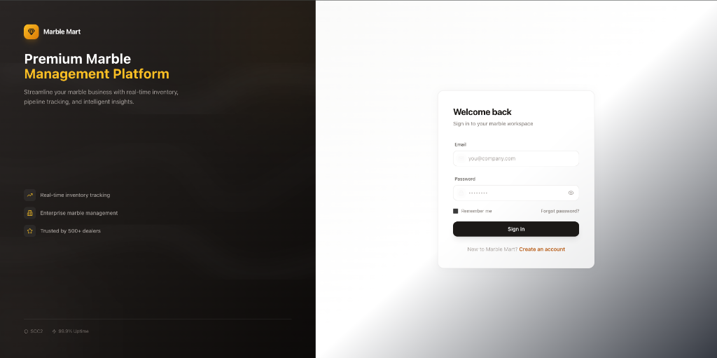 MarbleMart Custom CRM
